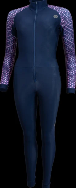 AGU Thermo marathonpak dames marine arm print roze