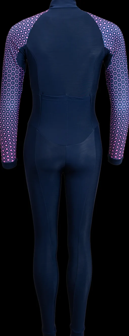 AGU Thermo marathonpak dames marine arm print roze