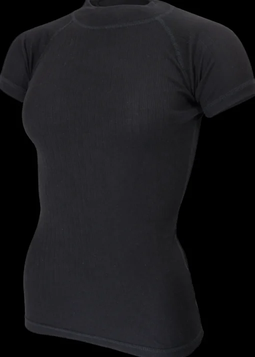 Avento Thermoshirt Dames Zwart (korte mouw) 720