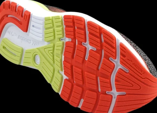 Brooks Ghost 16 black/mandarin red/green