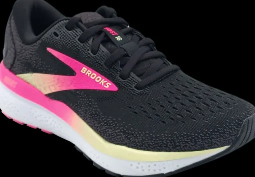 Brooks Ghost 16 black/pink/yellow [narrow]