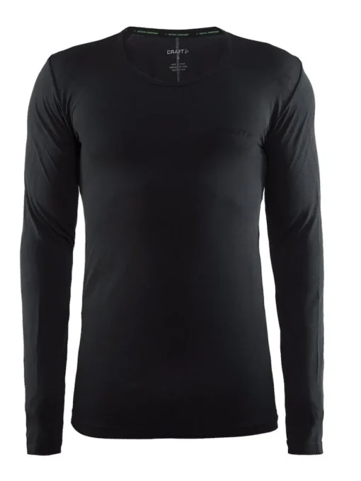 Craft Active Comfort RN LS Men Black Solid