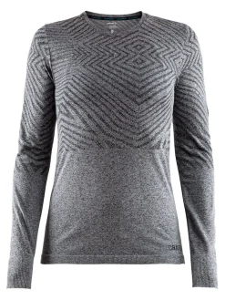 Craft cool comfort she rn ls women black melange