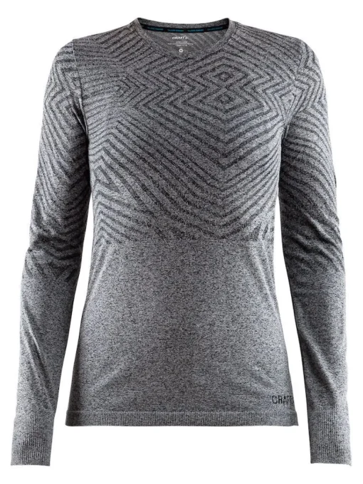 Craft cool comfort she rn ls women black melange