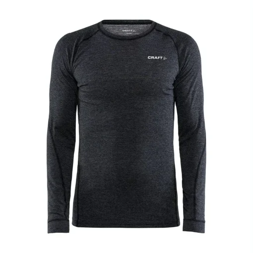 Craft CORE WOOL MERINO LS TEE Men BLACK-MELANGE