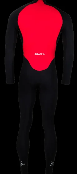 Craft Thermo schaatspak colorblock zwart/rood