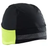 Craft Under helm muts zwart/fluo geel