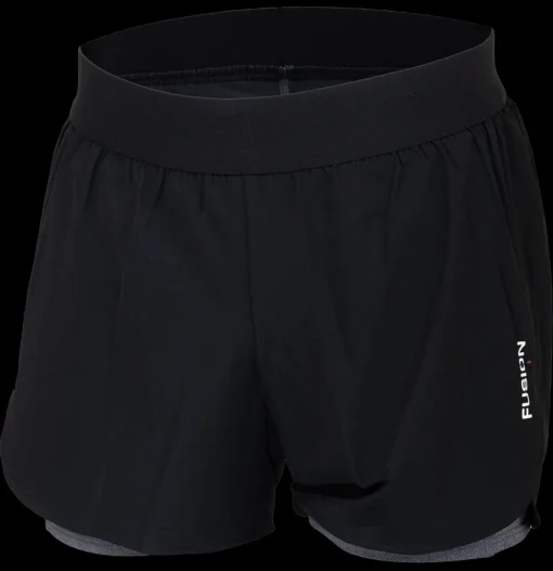 Fusion mens C3 run shorts black (uitlopend model)