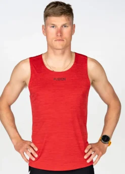 Fusion mens C3 singlet red
