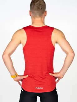 Fusion mens C3 singlet red