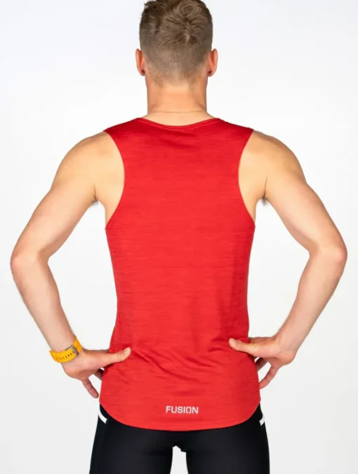 Fusion mens C3 singlet red