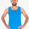 Fusion mens C3 singlet surf blue