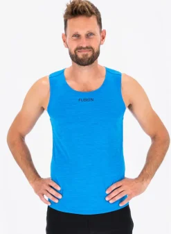 Fusion mens C3 singlet surf blue