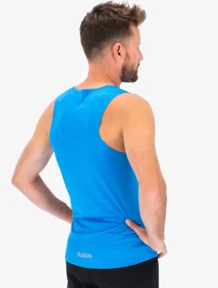 Fusion mens C3 singlet surf blue