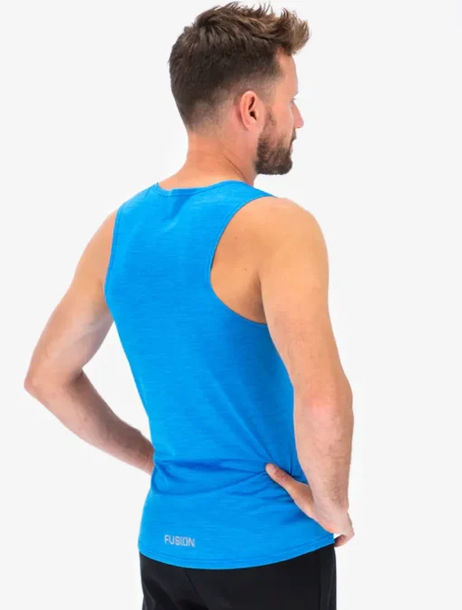 Fusion mens C3 singlet surf blue