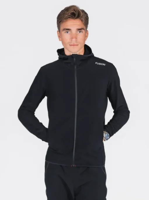 Fusion mens recharge hoodie black