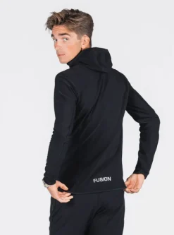 Fusion mens recharge hoodie black