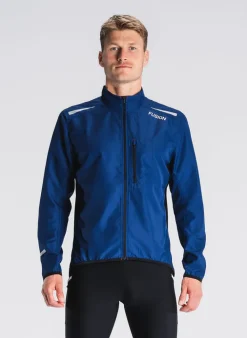 Fusion mens S1 run jacket night blue