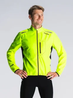 Fusion mens S1 run jacket yellow