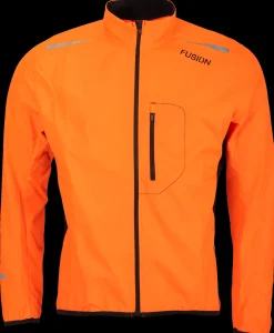 Fusion mens S1 run jacket orange