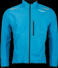 Fusion mens S1 run jacket surf blue
