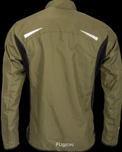 Fusion mens S1 run jacket green