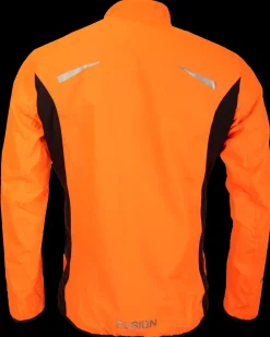 Fusion mens S1 run jacket orange
