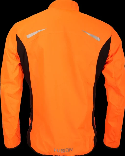 Fusion mens S1 run jacket orange