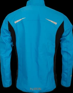 Fusion mens S1 run jacket surf blue