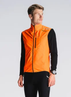 Fusion mens S1 run vest orange