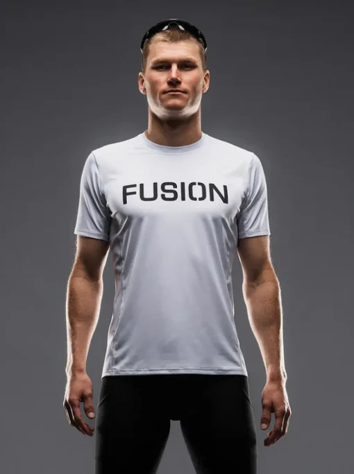 Fusion mens Tempo! t-shirt white brand