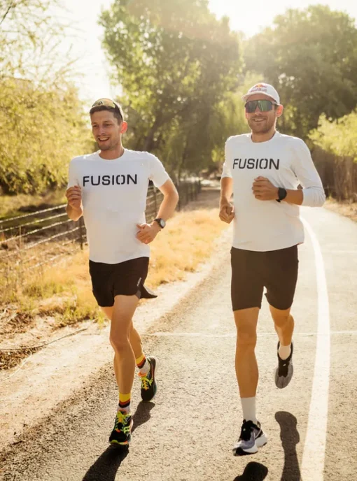 Fusion mens Tempo! t-shirt white brand