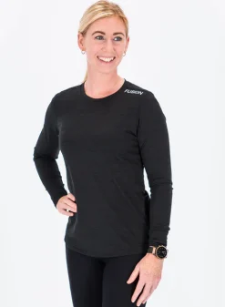 Fusion womens C3 long sleeve black