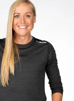 Fusion womens C3 long sleeve black