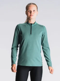 Fusion womens C3 zip neck green