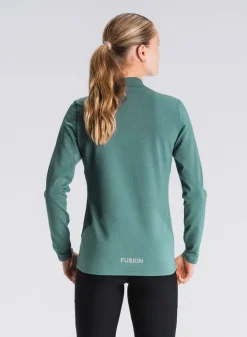 Fusion womens C3 zip neck green