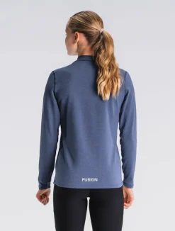 Fusion womens C3 zip neck night blue