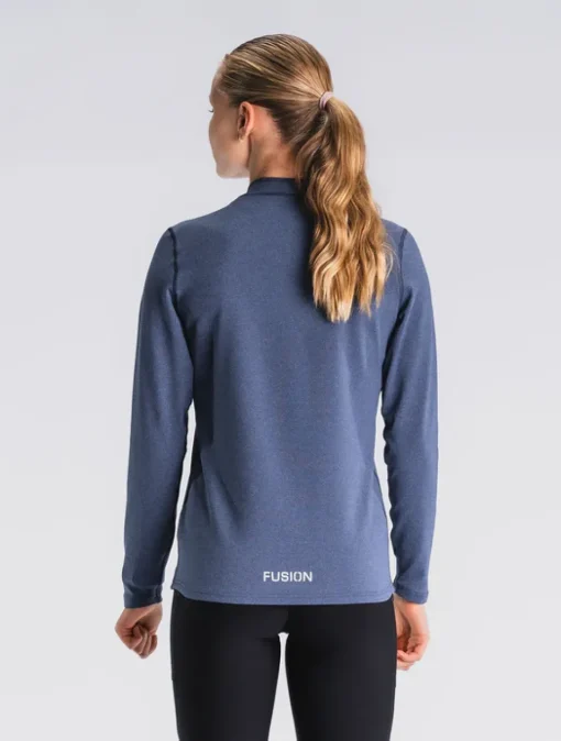 Fusion womens C3 zip neck night blue
