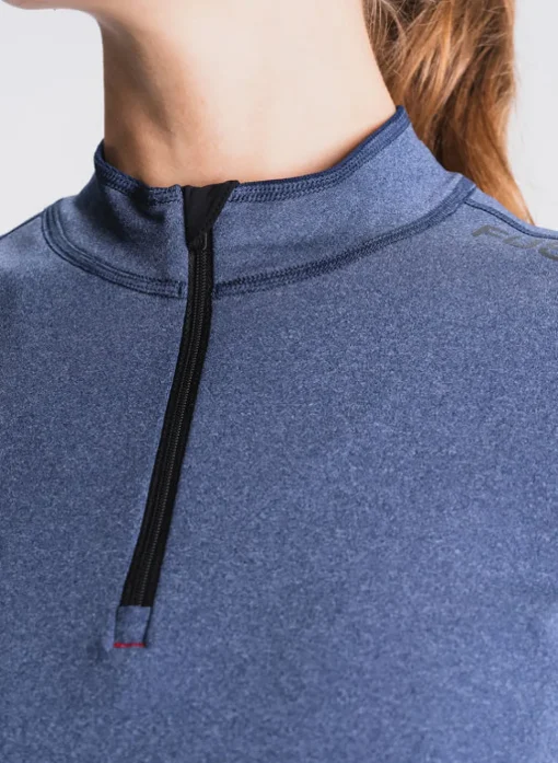 Fusion womens C3 zip neck night blue
