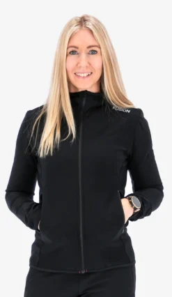 Fusion womens recharge hoodie black