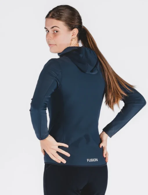 Fusion womens recharge hoodie blue