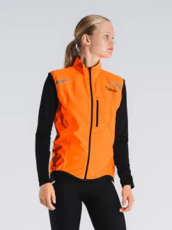 Fusion womens S1 run vest orange