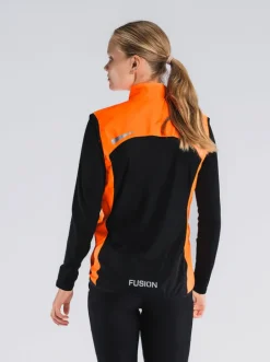Fusion womens S1 run vest orange