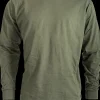 groen shirt met lange mouwen