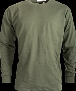 groen shirt met lange mouwen