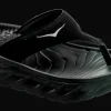 Hoka One One Women's Ora recovery flip - herstel slippers - black / dark gull gray