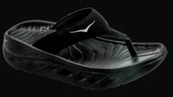Hoka One One Women's Ora recovery flip - herstel slippers - black / dark gull gray