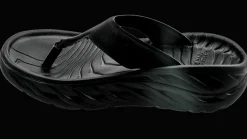 Hoka One One Women's Ora recovery flip - herstel slippers - black / dark gull gray