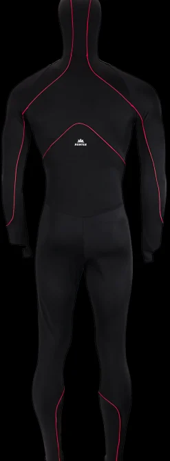 Hunter speedpak thermo zonder cap zwart/piping rood
