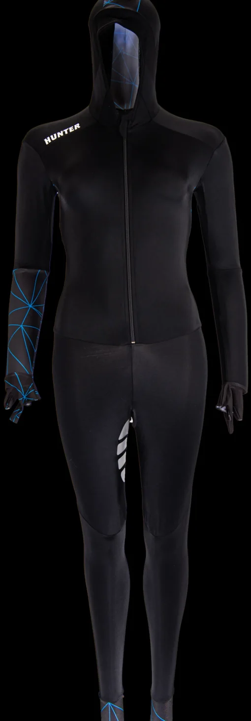Hunter Speedsuit Lines Lycra Blue